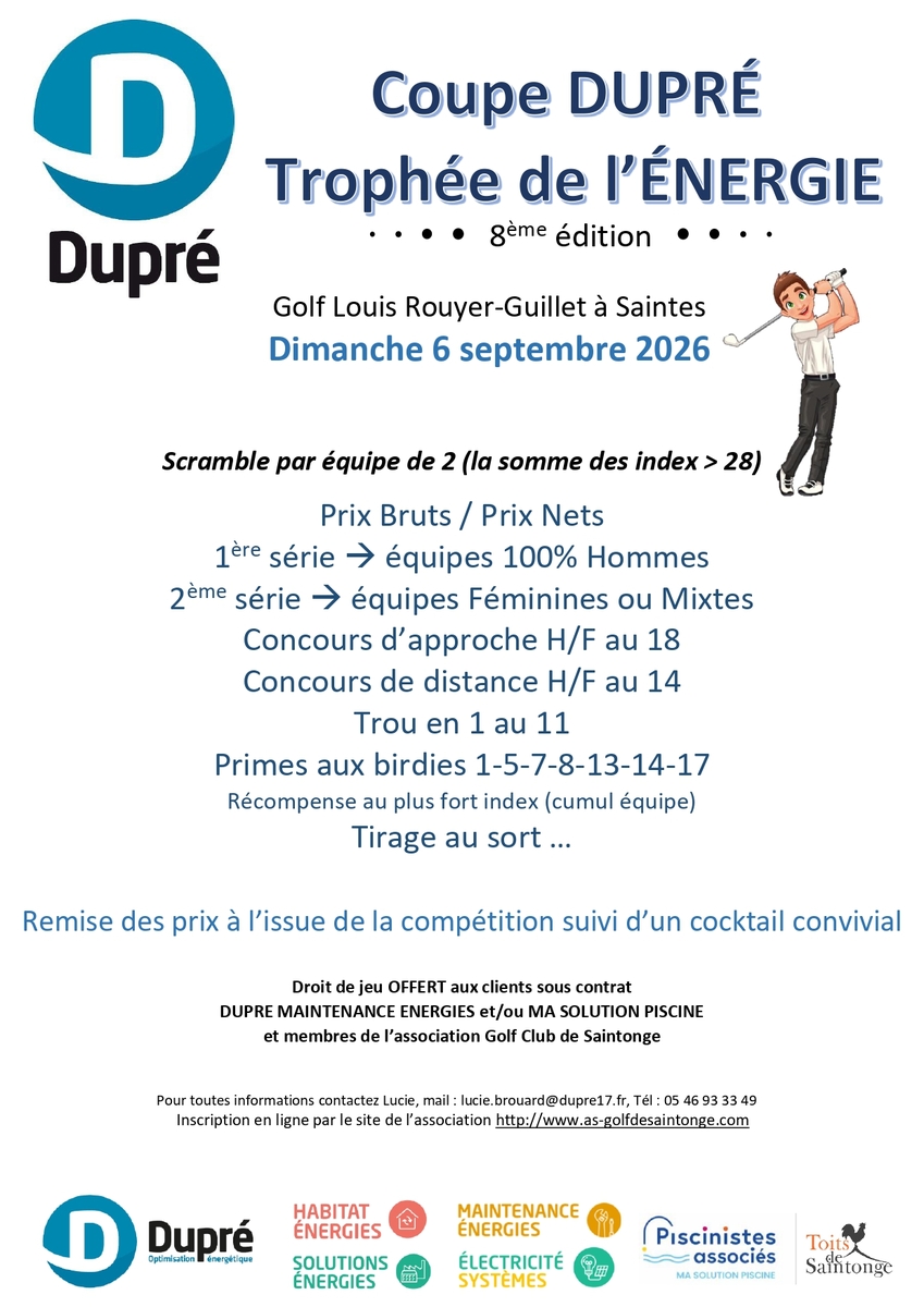 Coupe DUPRE - Challenge de l'énergie