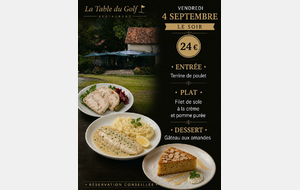 Soirée Conviviale à la table du golf